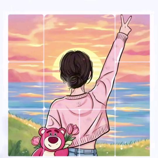 彩虹色的花