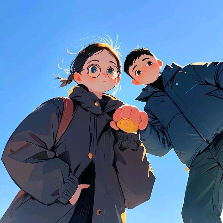 身边围着一群可爱的孩子😊