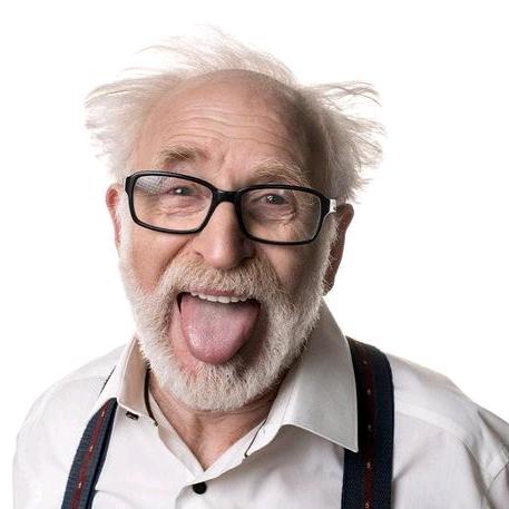 傻傻的、呆呆的