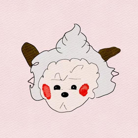 腼腆内向的小羊