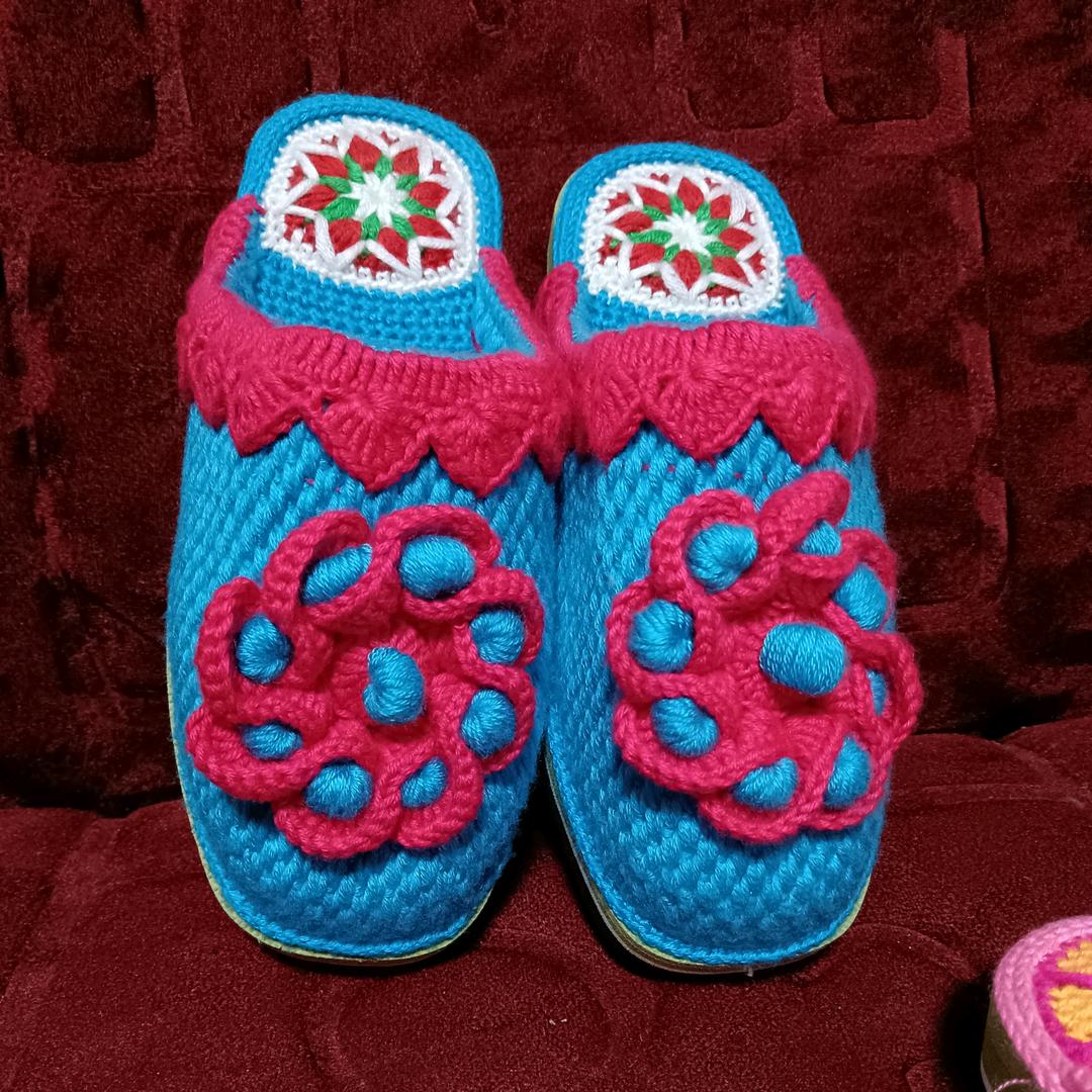 王艳手工拖鞋钩织❤️