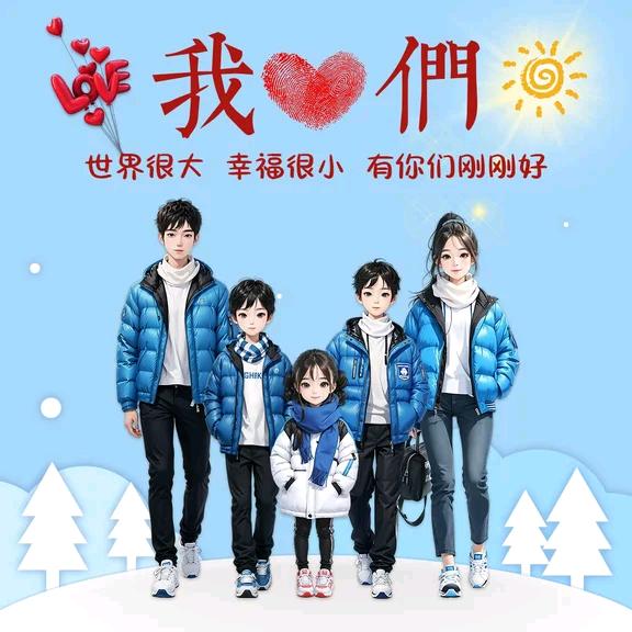 一家五口的日子