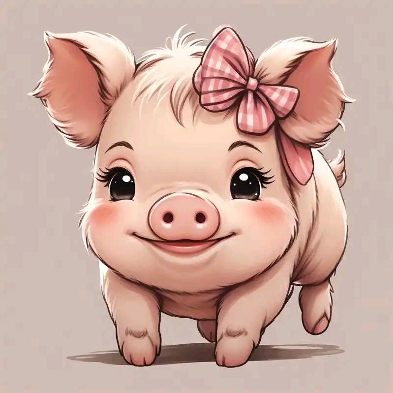 可爱的小🐷