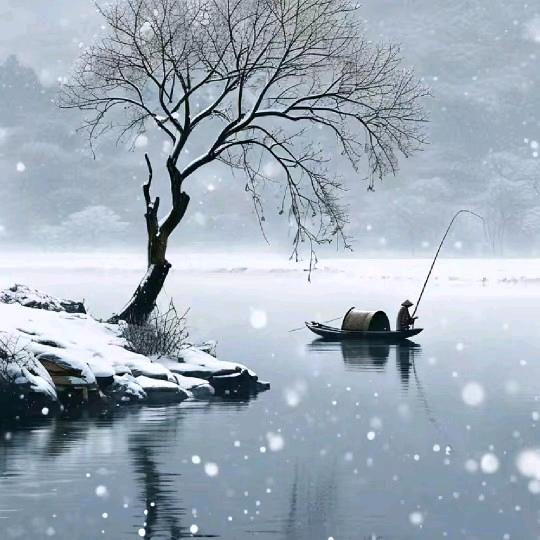 独钓寒江雪