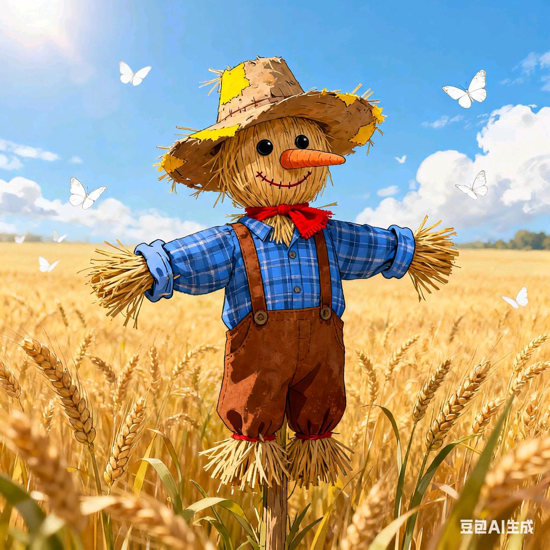 云边有个稻草人