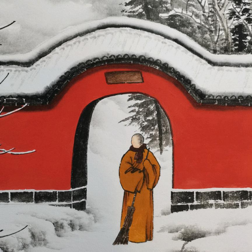 心雪堂画院吴大恺禅意