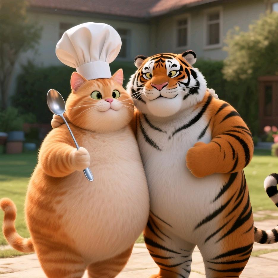 爱吃肉的胖橘猫