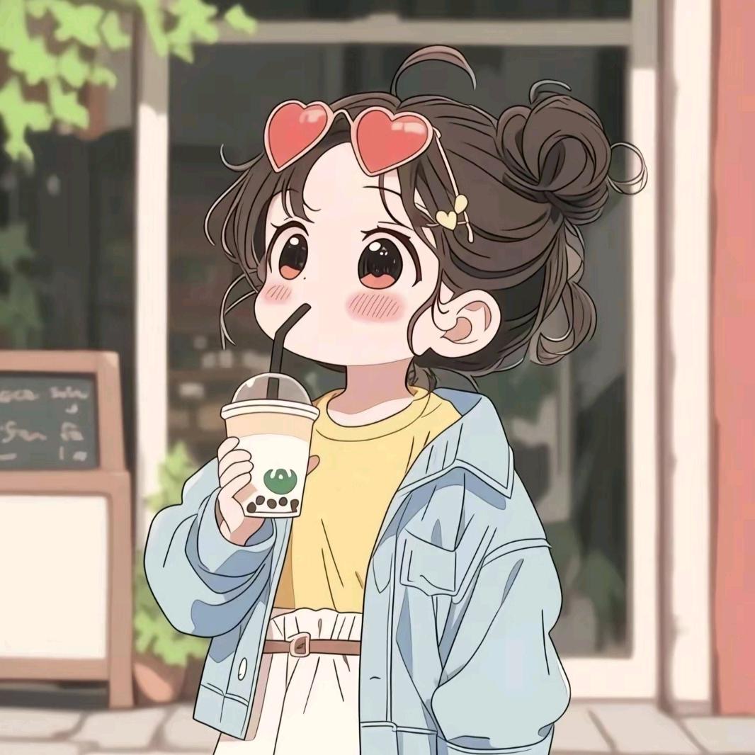 喝奶茶的姐姐