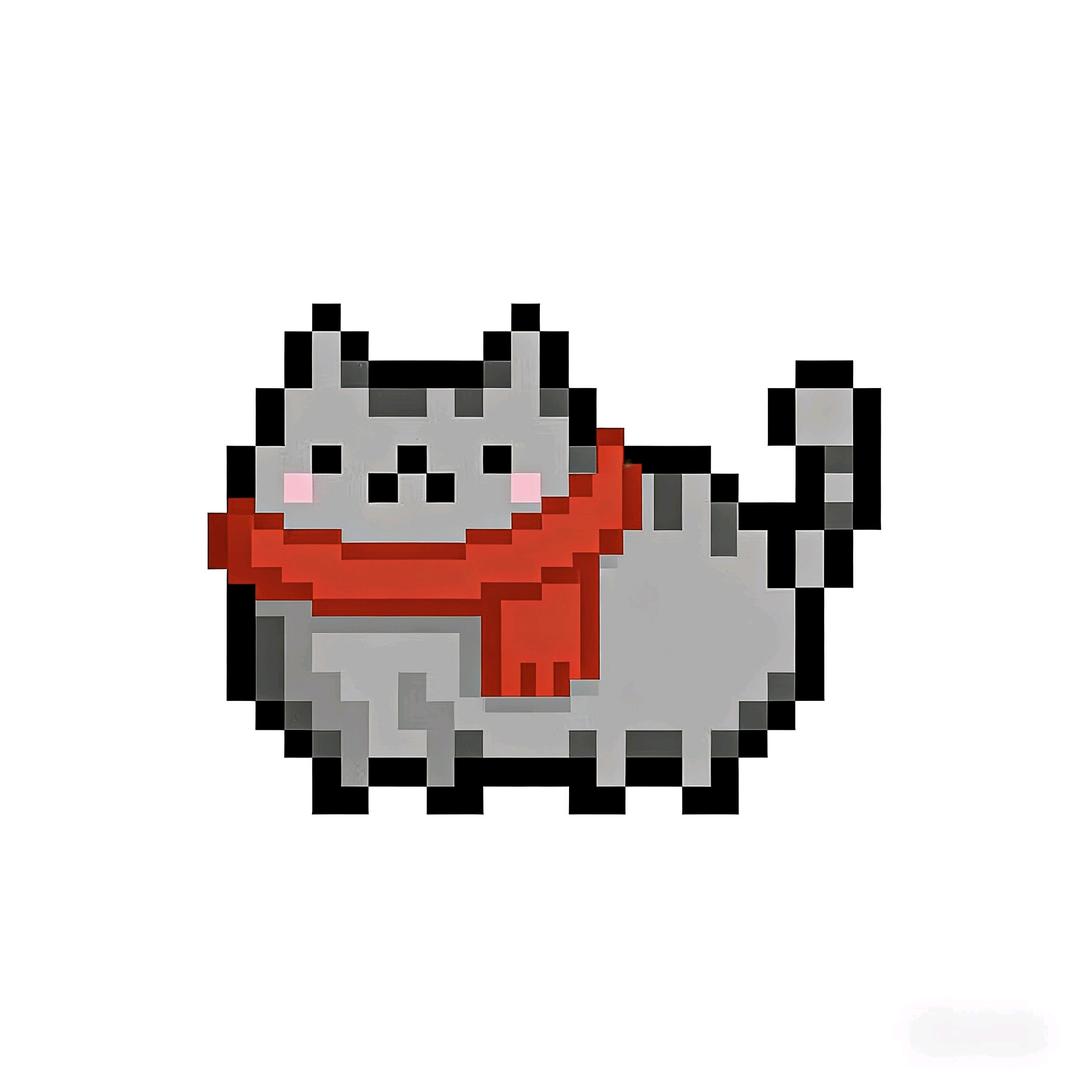 一只像素猫