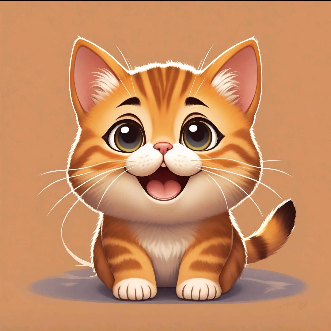 一只呆呆的猫
