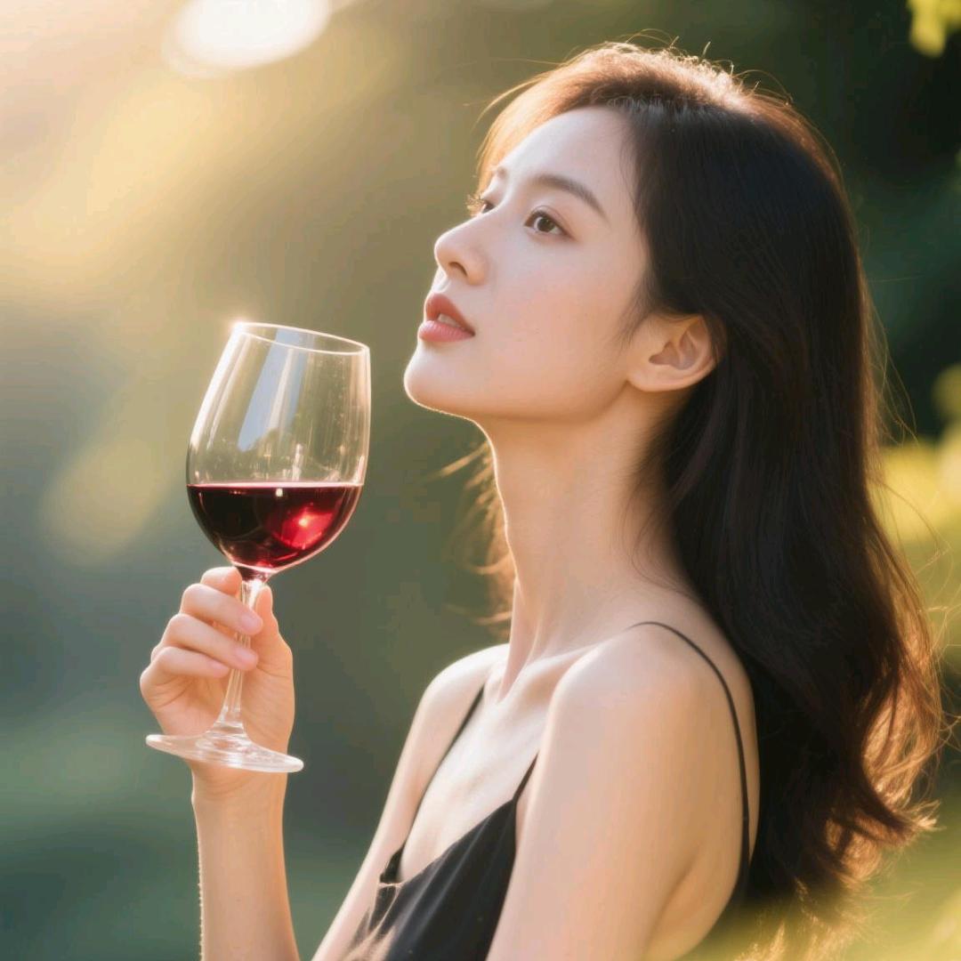 半杯红酒