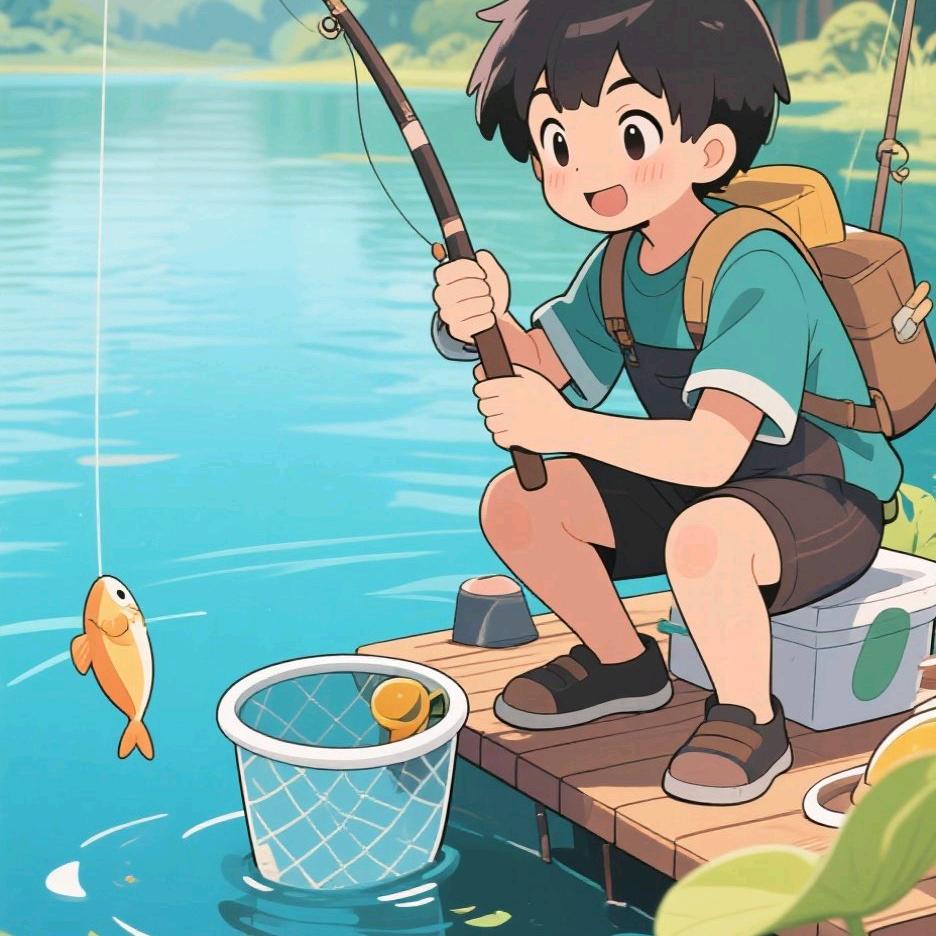 溪流钓手