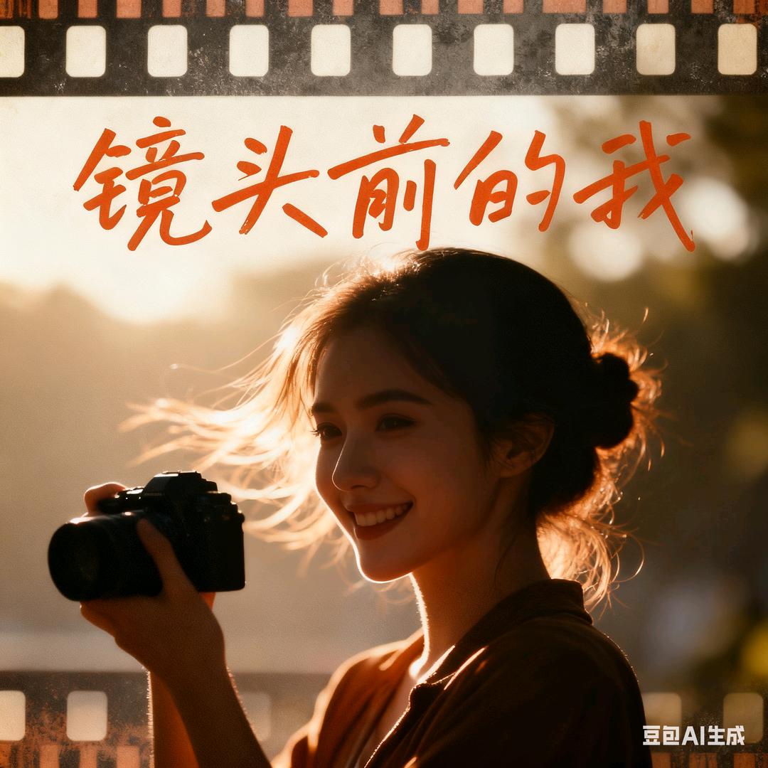 镜头前的我。