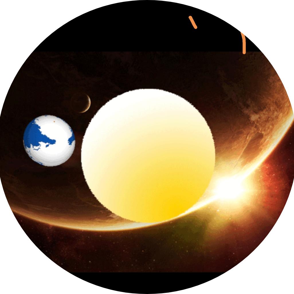 地球绕着太阳转