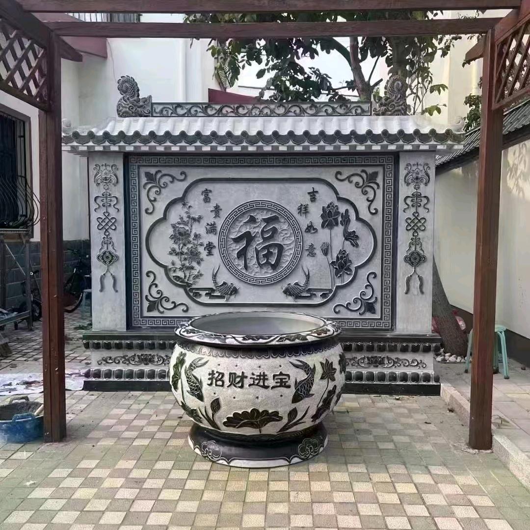 庭院源头石雕摆件