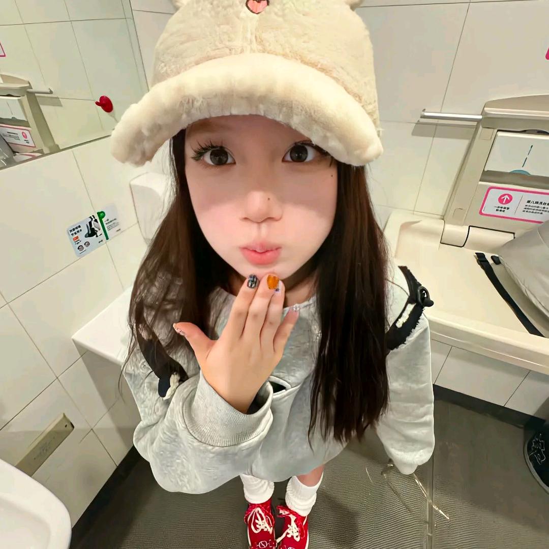 对方正在长头发