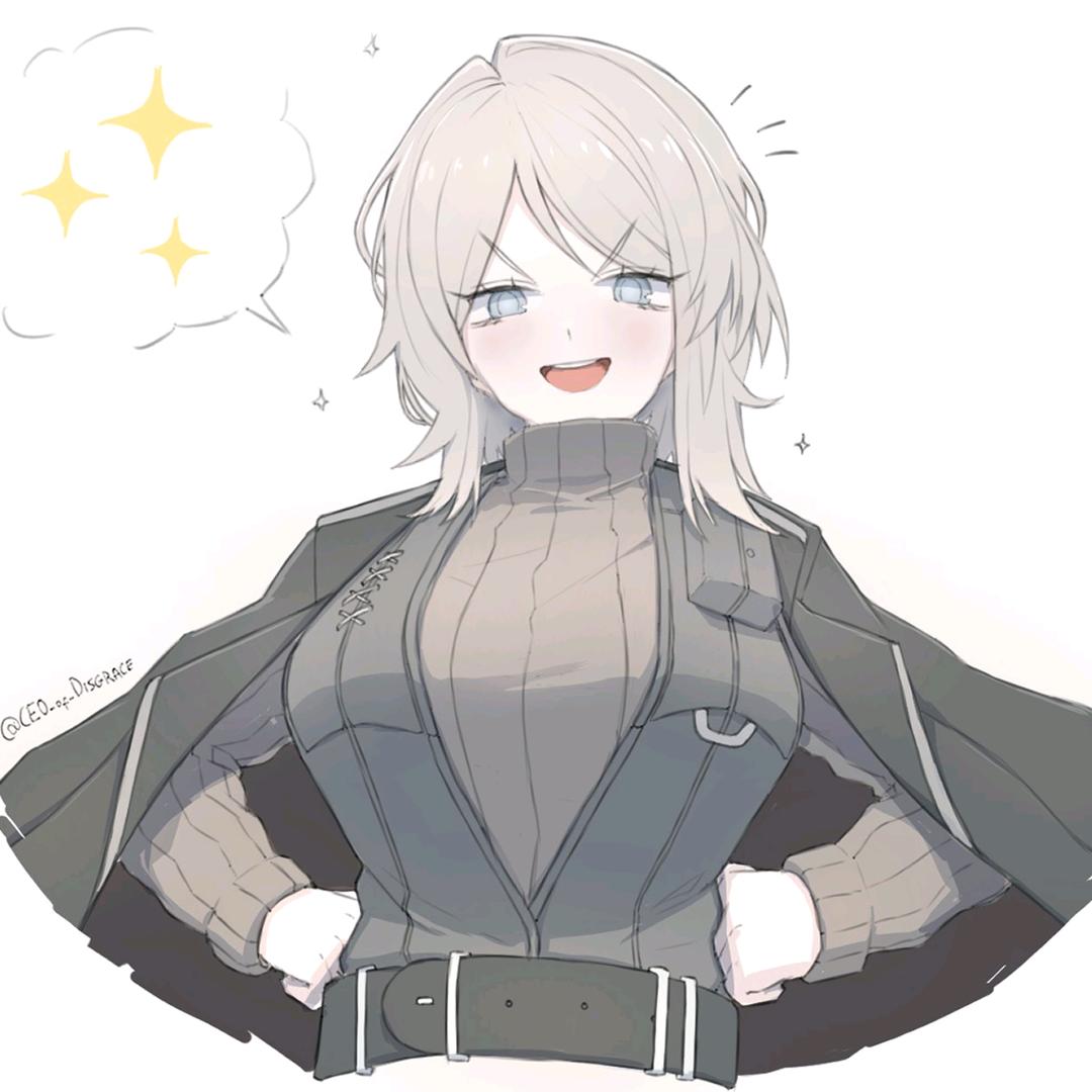 聪明的白发女人