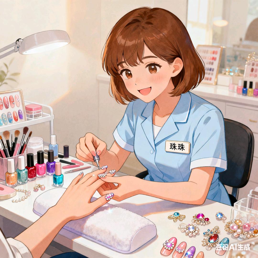 家庭美甲师-珠珠