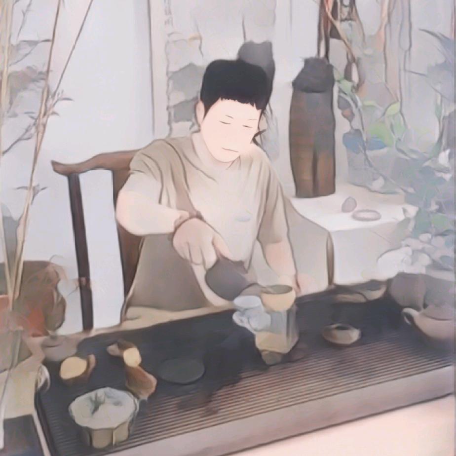 喝茶养花