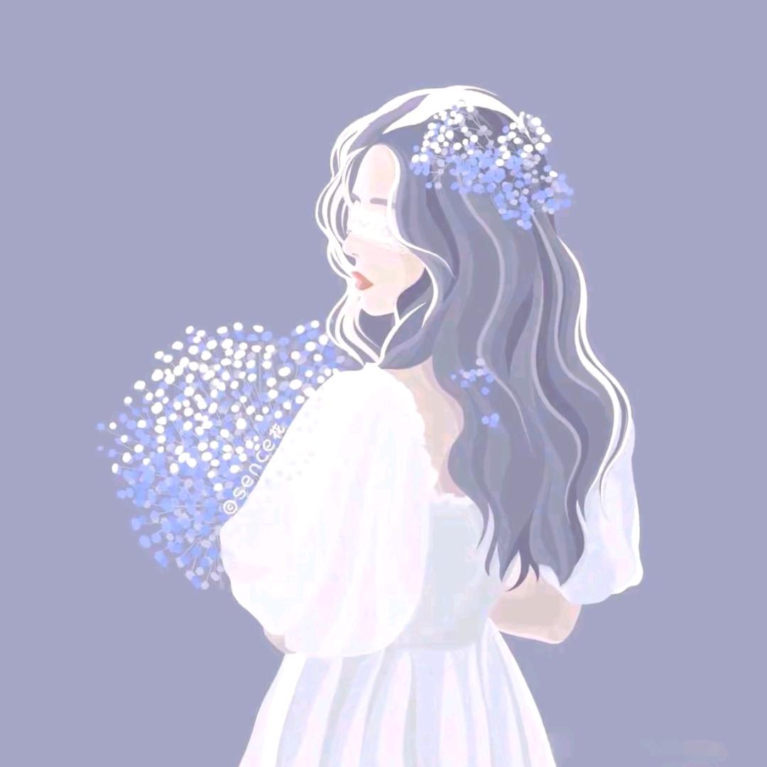 画画的小雀斑女孩