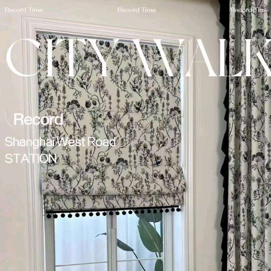 罗马帘工程折叠帘