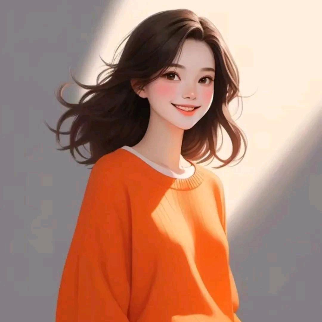 逆光下的微笑