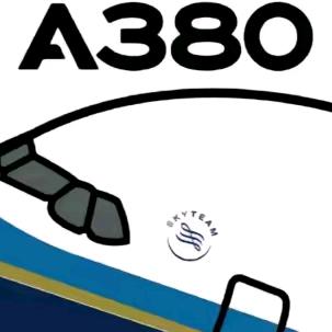 一架正在巡航的 空客A380