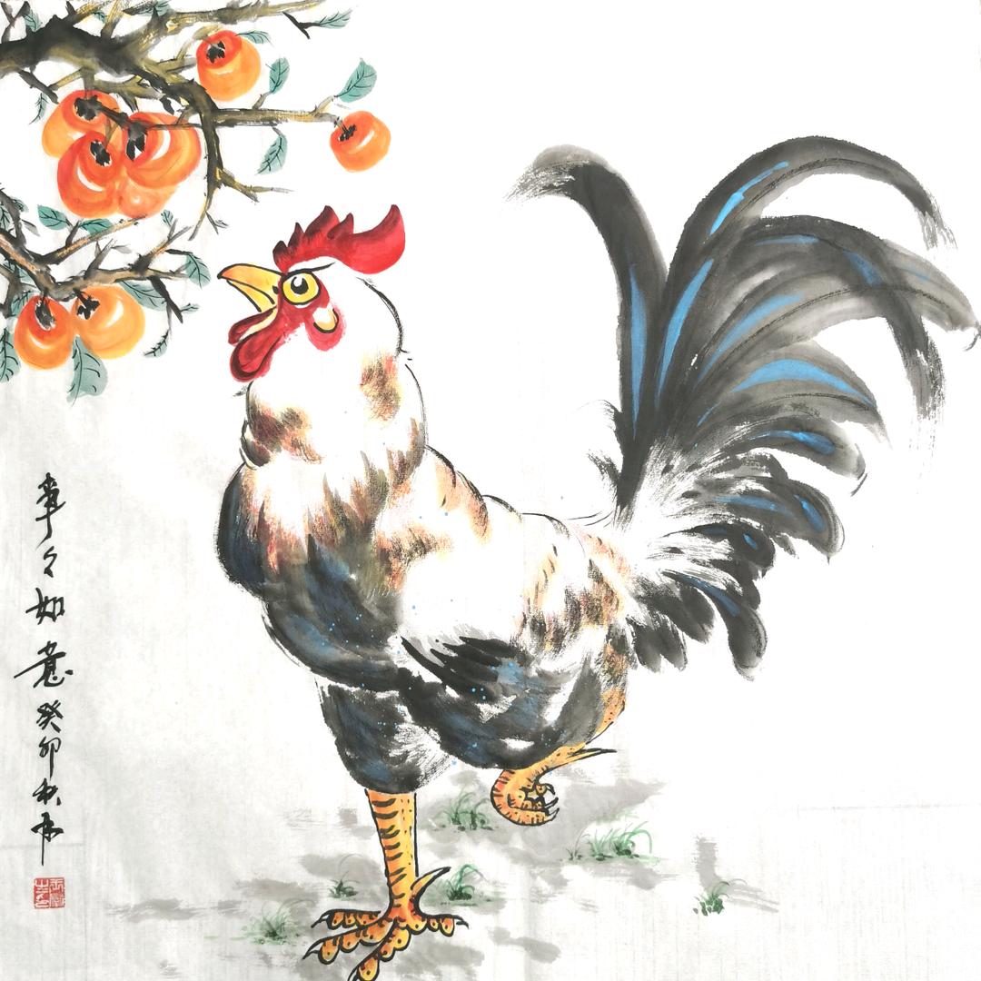 王群生画鸡