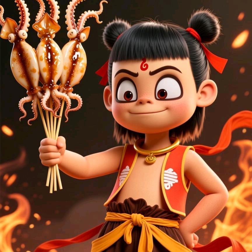 广元武曌美食街 —轰炸鱿鱼-铁板鱿鱼