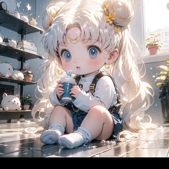 金色小卷毛