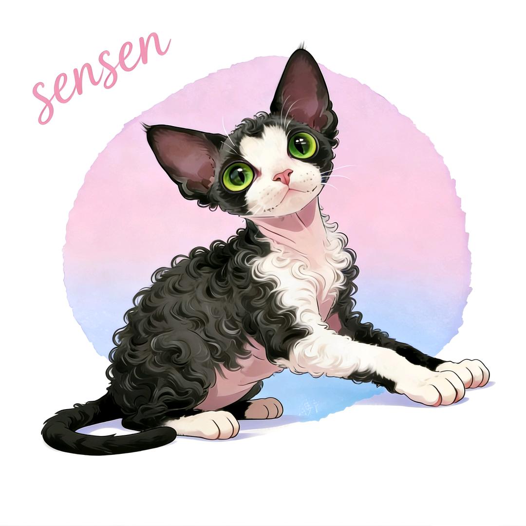 森家心选德文卷毛猫