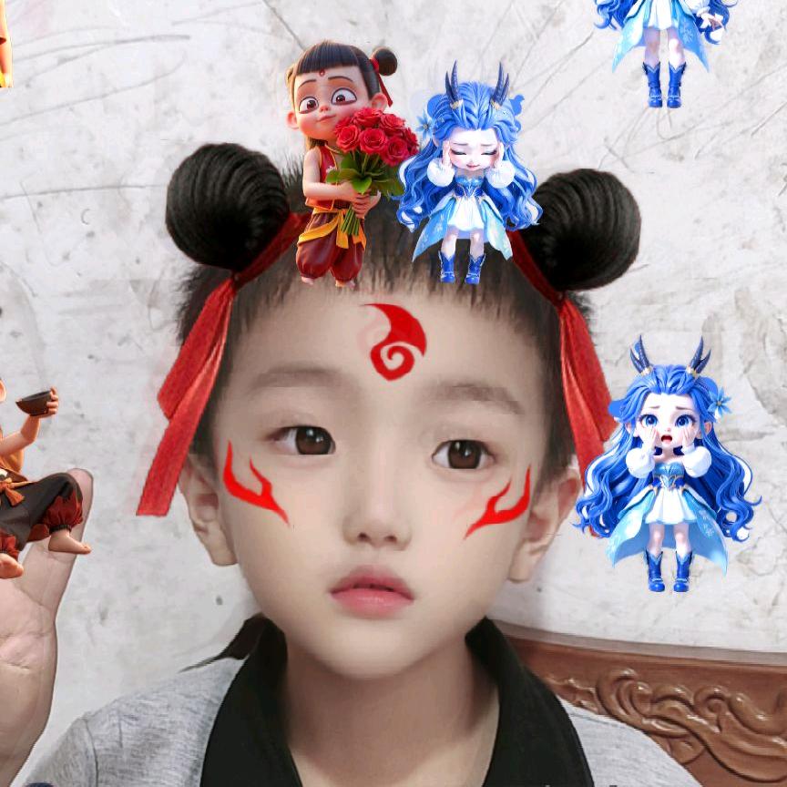 可爱的庭宝和表姐