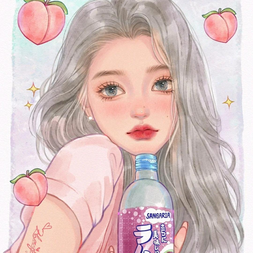 桃子气泡水