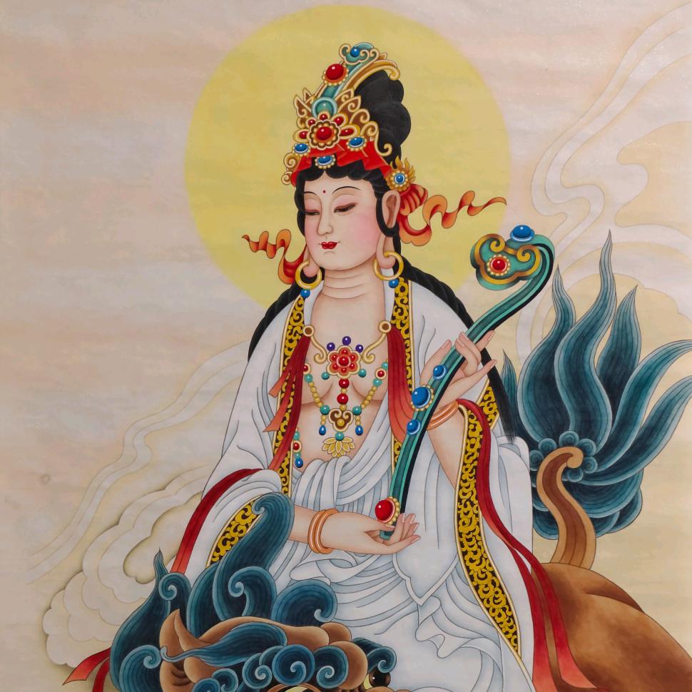 工笔牡丹绘画