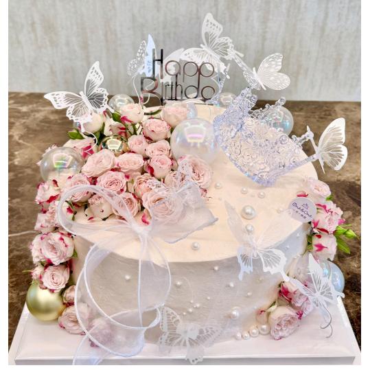 圣泉七分甜蛋糕鲜花