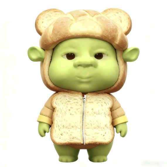 犯困的绿色火鸡面