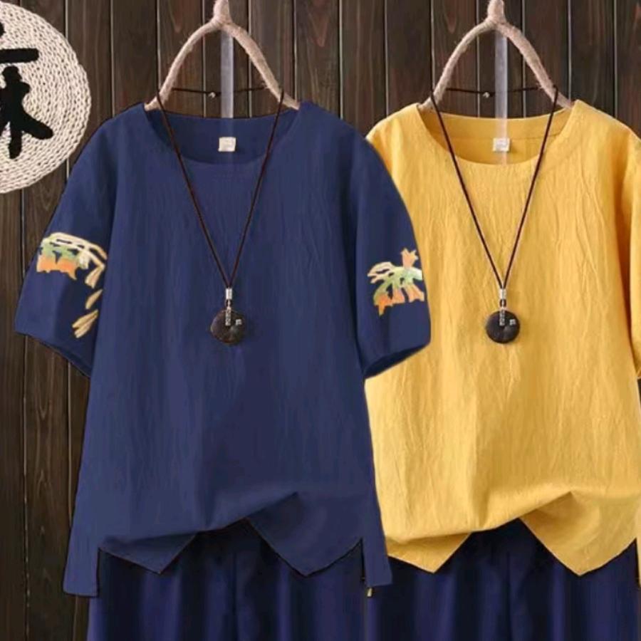 七月棉麻复古原创