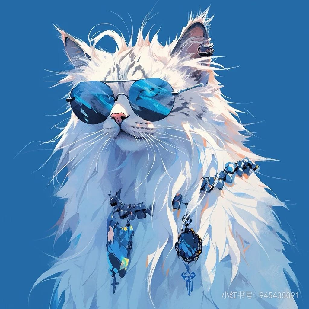 摺耳的猫咪