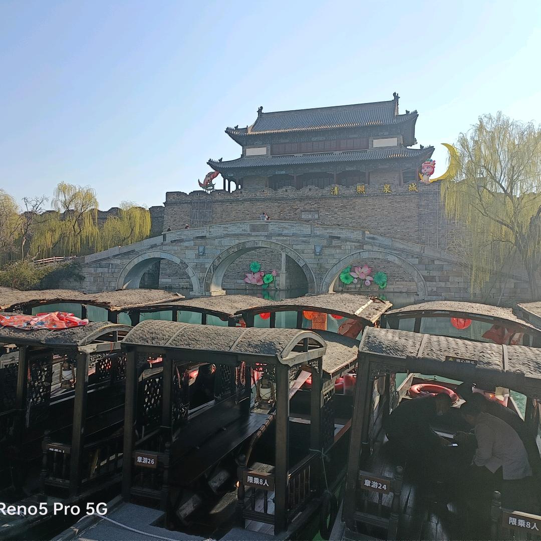 明水古城摇橹船(老马)