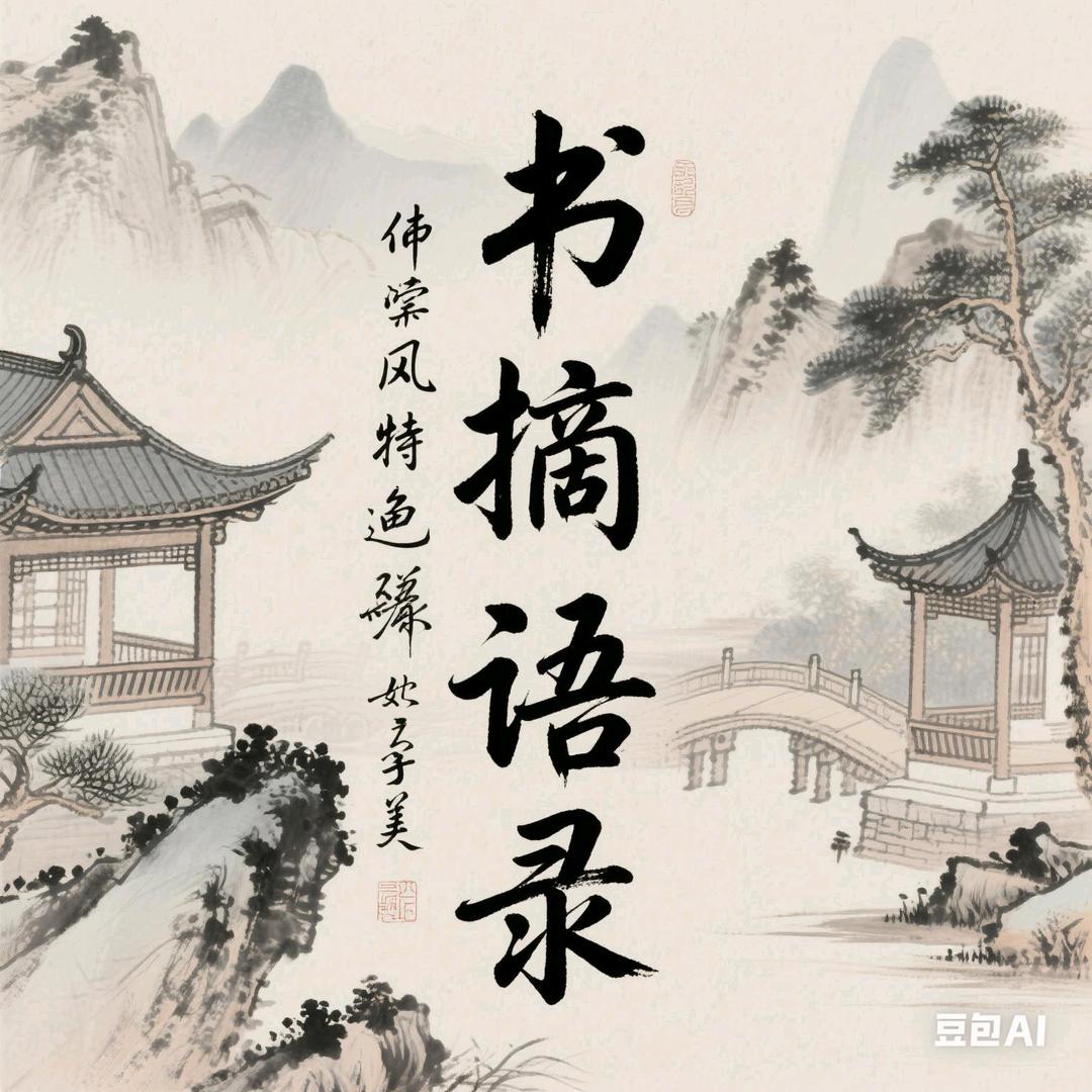 盛世书摘语录