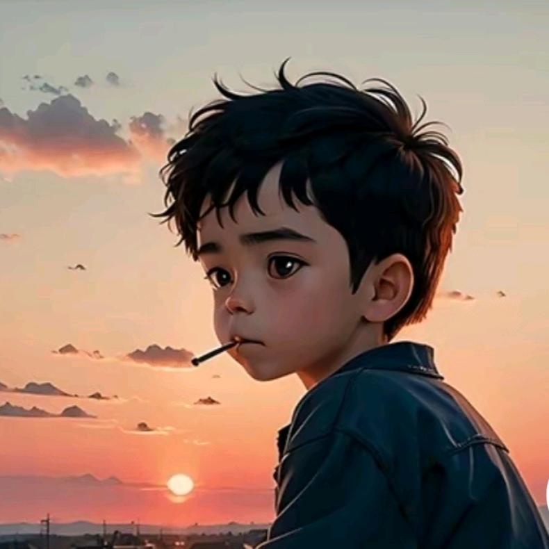 一个孤独的小男孩