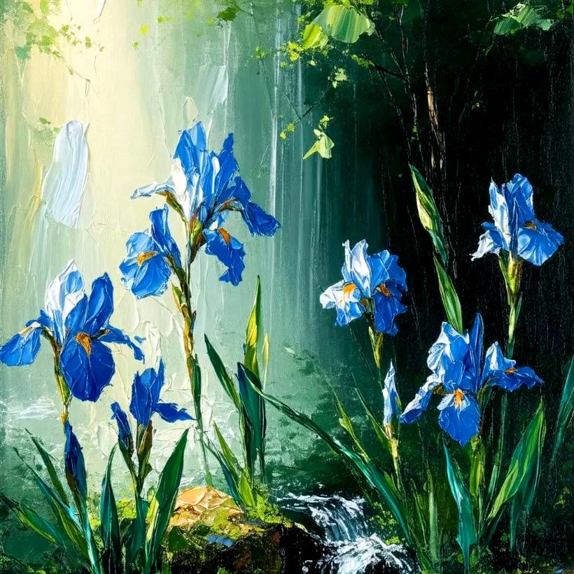水色鸢尾