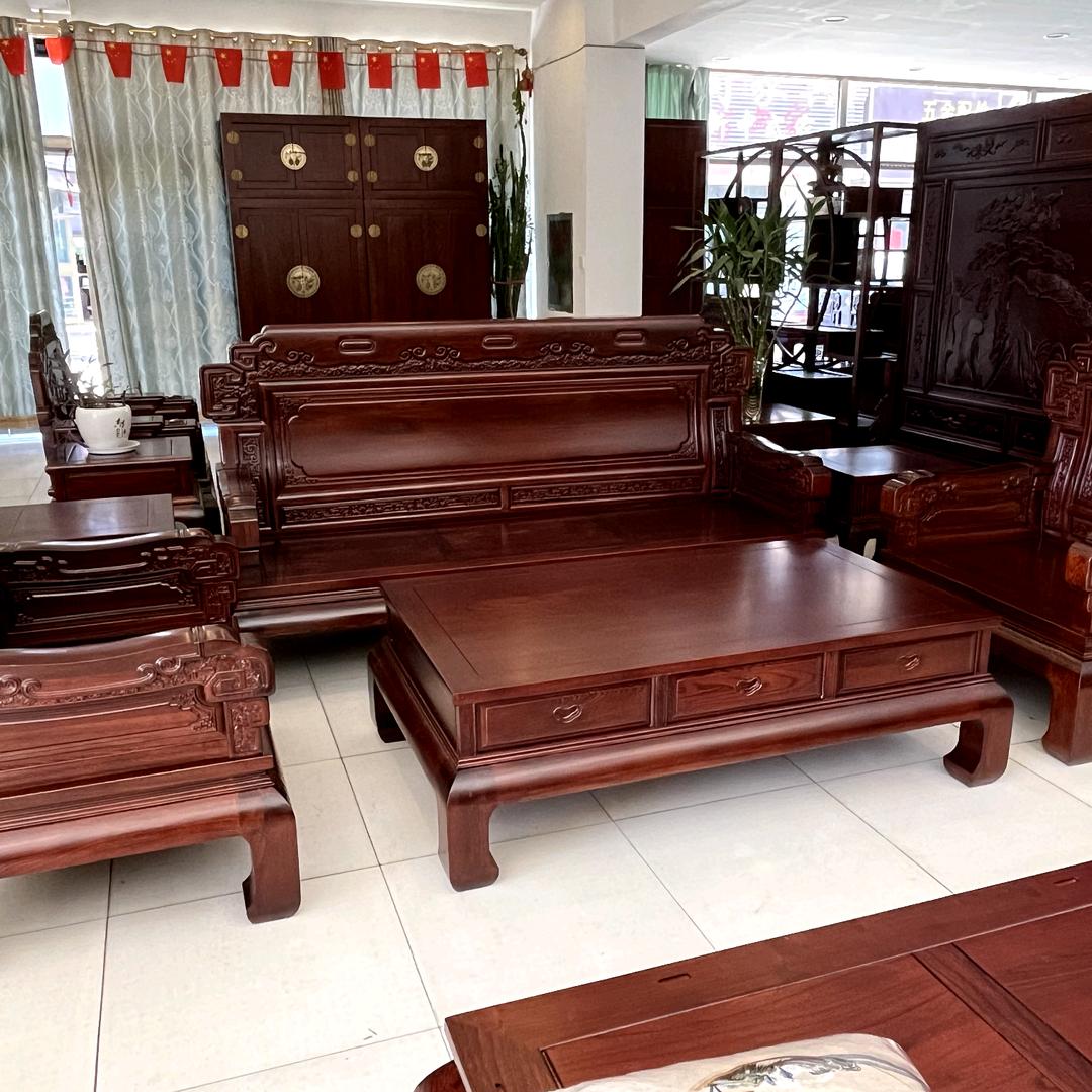 俄榆 北榆木精品沙发。武邑县博众家具厂