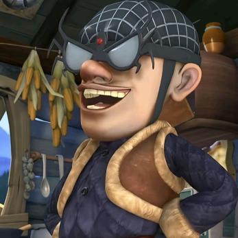 在羊村吃驴肉火锅被加菲猫带去比奇堡翻跟