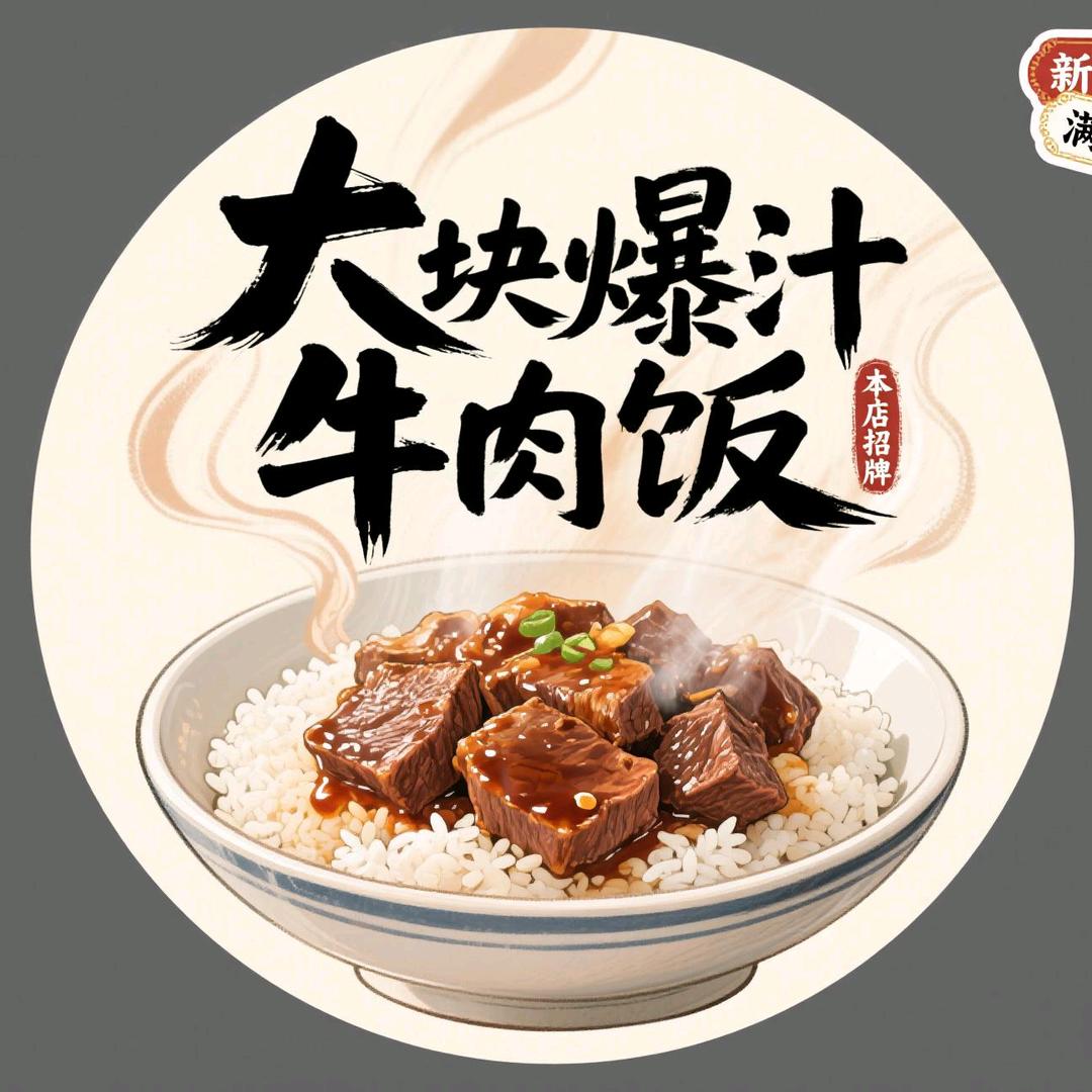 老葛爆汁大块牛肉饭