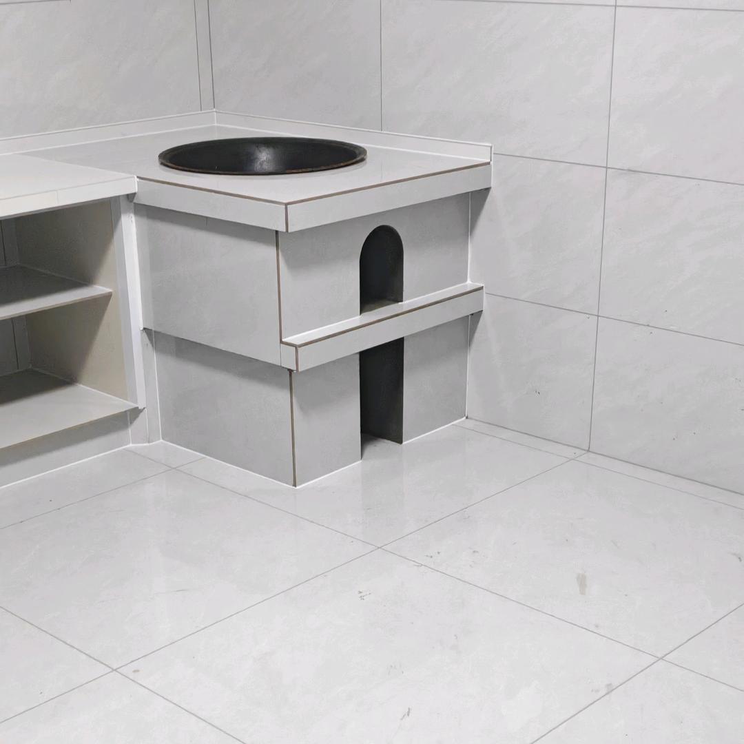 金伟做灶，全瓷灶台