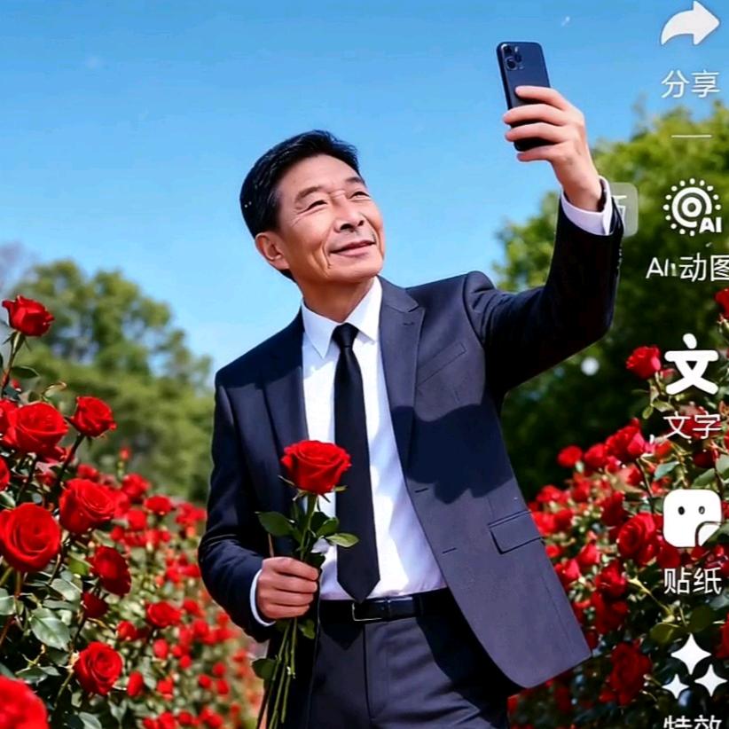 诚实老人，夕阳风光无限好