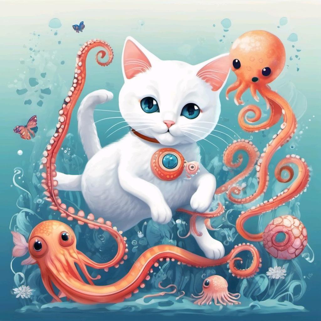 八爪鱼和猫