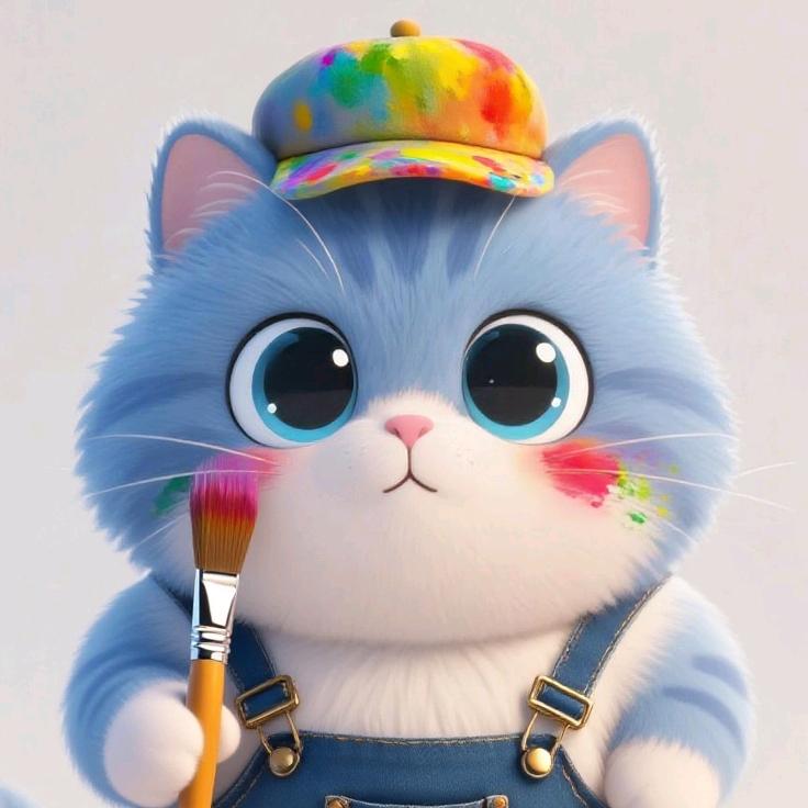 一只话很多的蓝猫