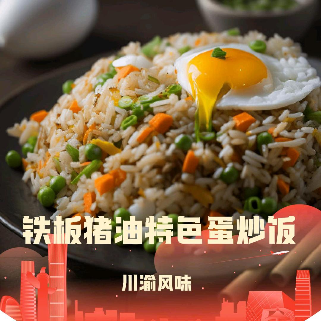 铁板猪油特色蛋炒饭—川渝风味（可招学徒）